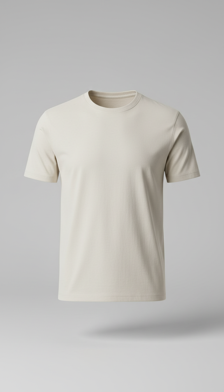 Tee-shirt col rond coton modal